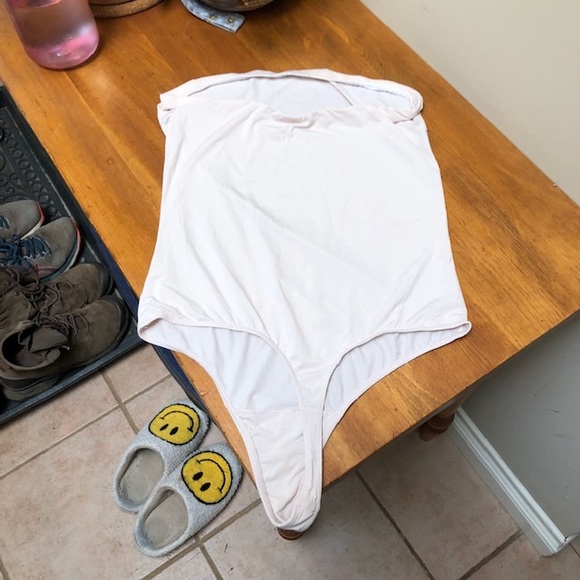 Pink Strapless Bodysuit - Picture 2 of 2